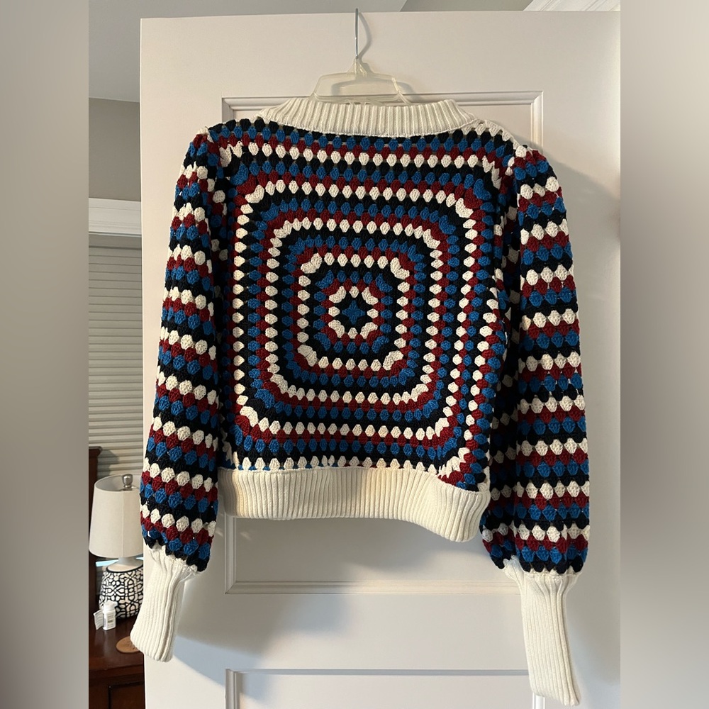 NWT Farm Rio Crocheted Sweater Multicolored - Picture 4 of 7